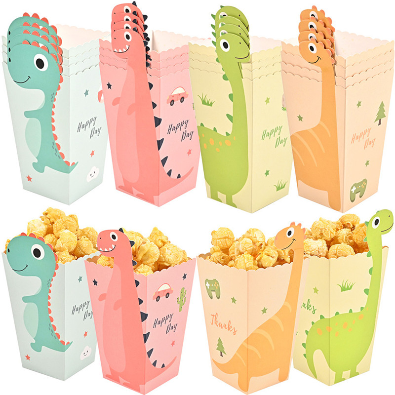 Food Snacks For Kids - 4 Adet Karikatür Dinozor Kutuları Dinozor