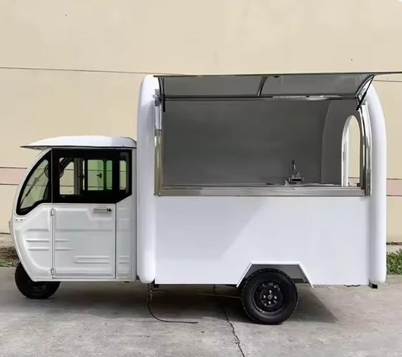 Fast Food With Snacks - Özelleştirilmiş Tam Donanımlı Paslanmaz Çelik Mobil