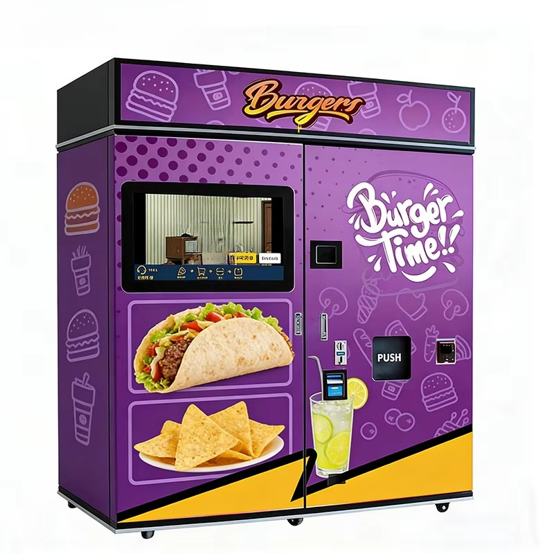 Fast Food With Snacks - Özelleştirilmiş Fast Food Otomatı Mikrodalga Fırın