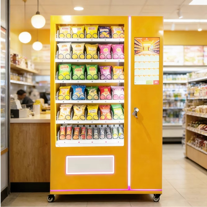 Food Drink Snacks - Otomatik Atıştırmalık Otomatı Ticari İçecek Dağıtıcısı