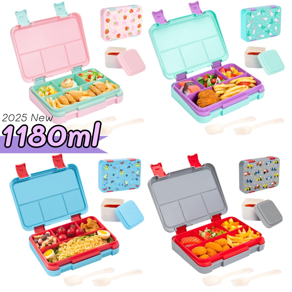 Food Or Snacks - 40 oz Karikatür Desen Bento yemek