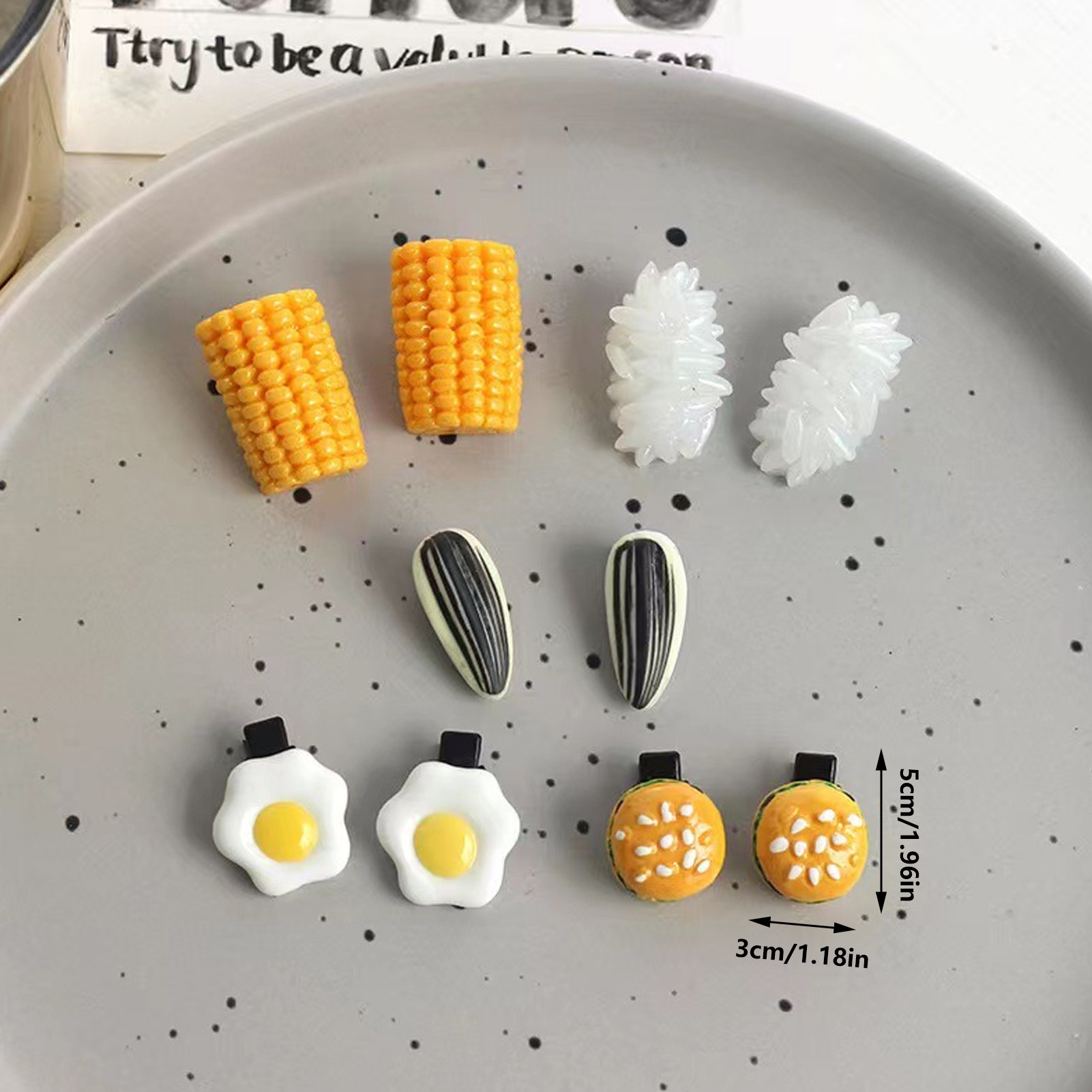 Mini Gıda Saç Tokası Seti Gerç - Food Or Snacks incelemesi ve fiyatı