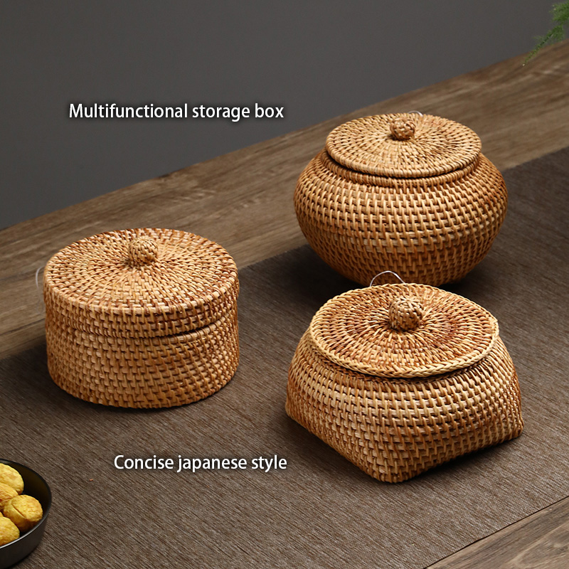 El dokuması Rattan saklama kap - Food Snacks In Japan incelemesi ve fiyatı