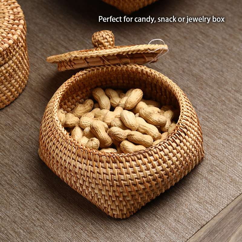 El dokuması Rattan saklama kap - Food Snacks In Japan incelemesi ve fiyatı